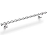 Yorbay Pasamanos Escalera con Soporte de pared Resistente Interior- Plateado- 100 cm